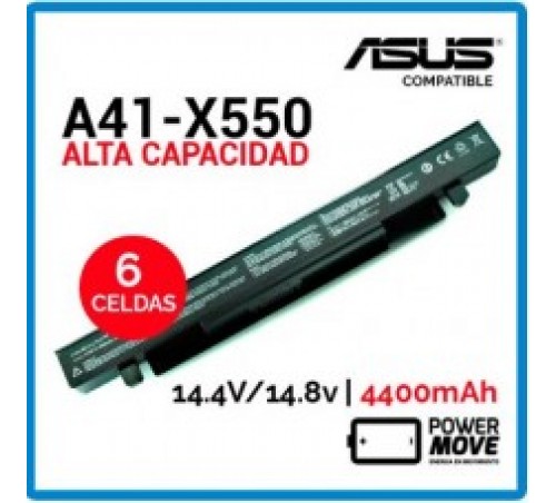BATERIA ASUS COMPATIVEL-| A41-X550 - ALTA CAPACIDADA